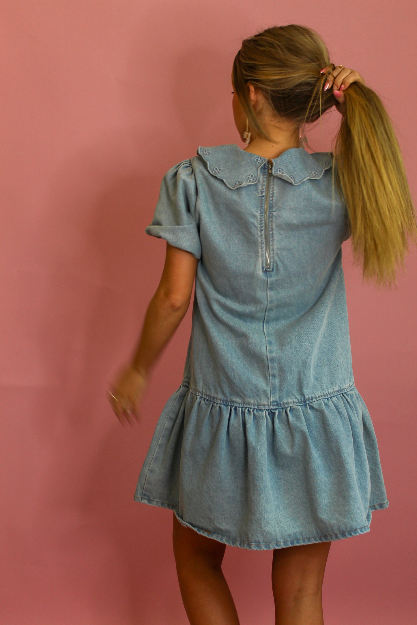 Ditsy Denim Dress