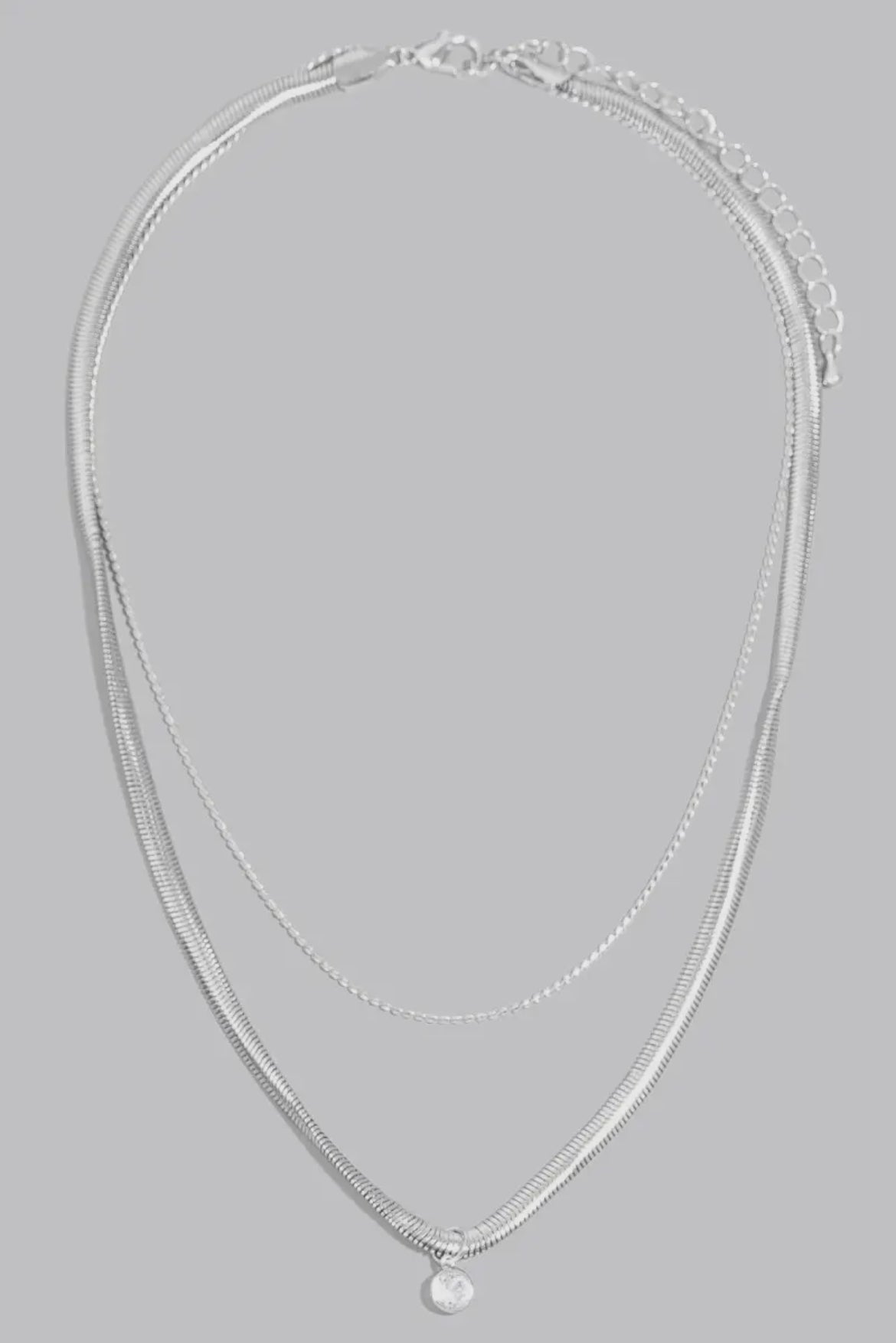 Rhinestone Layering Necklace