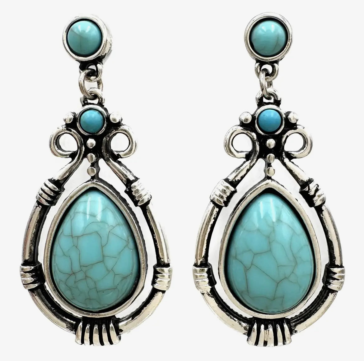 Turquoise Teardrop Earrings