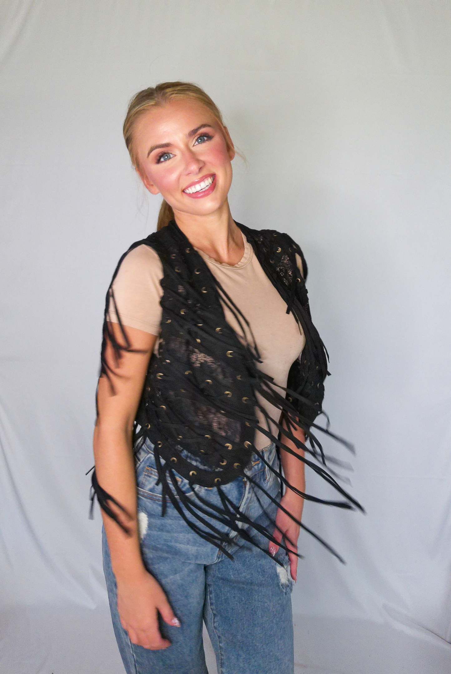 Lainey Fringe Vest