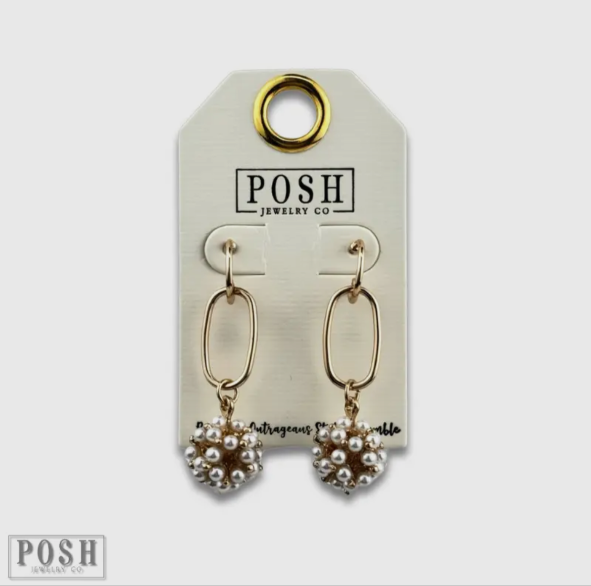 Pearl Cluster Earrings