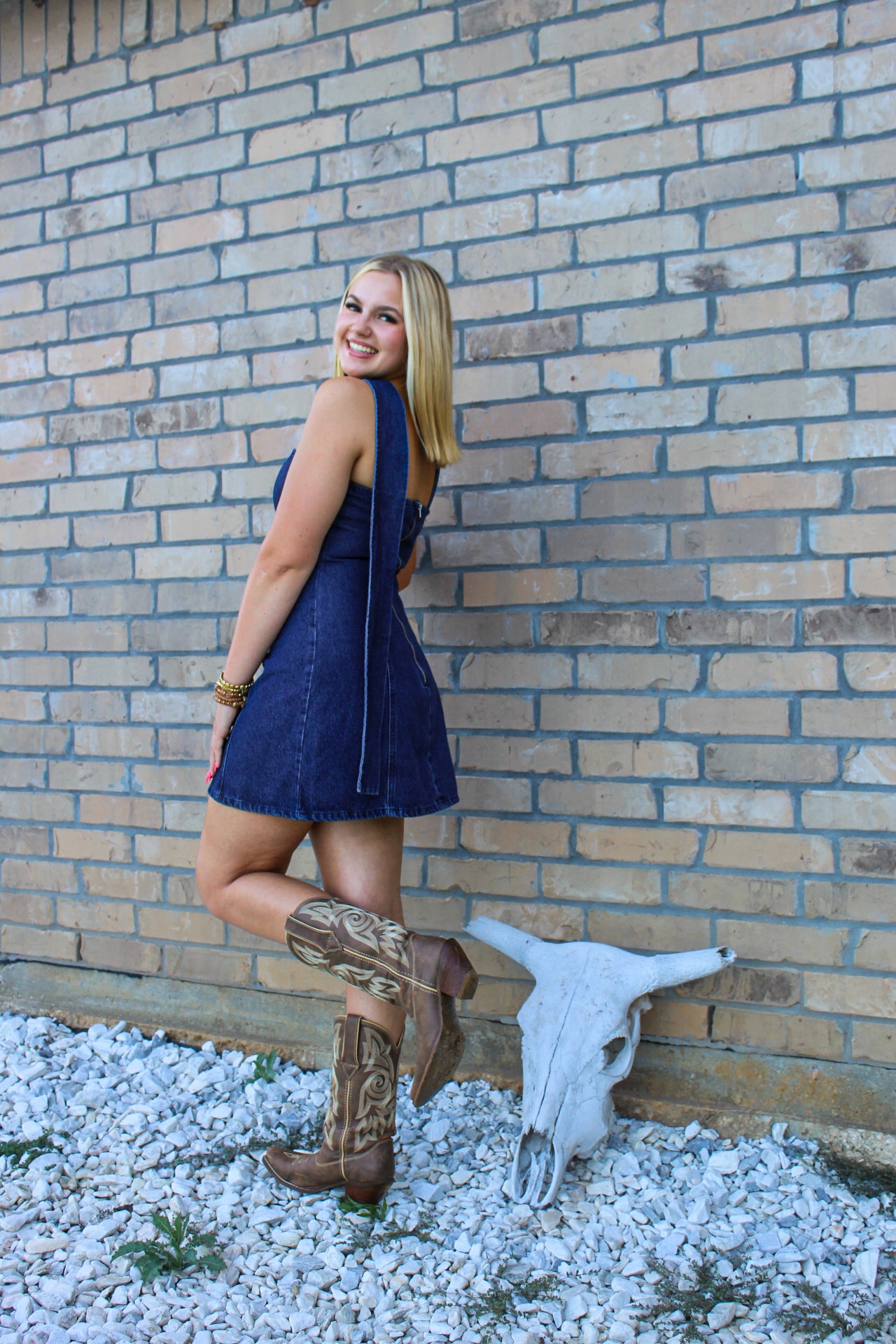 Take Me Away Denim Dress