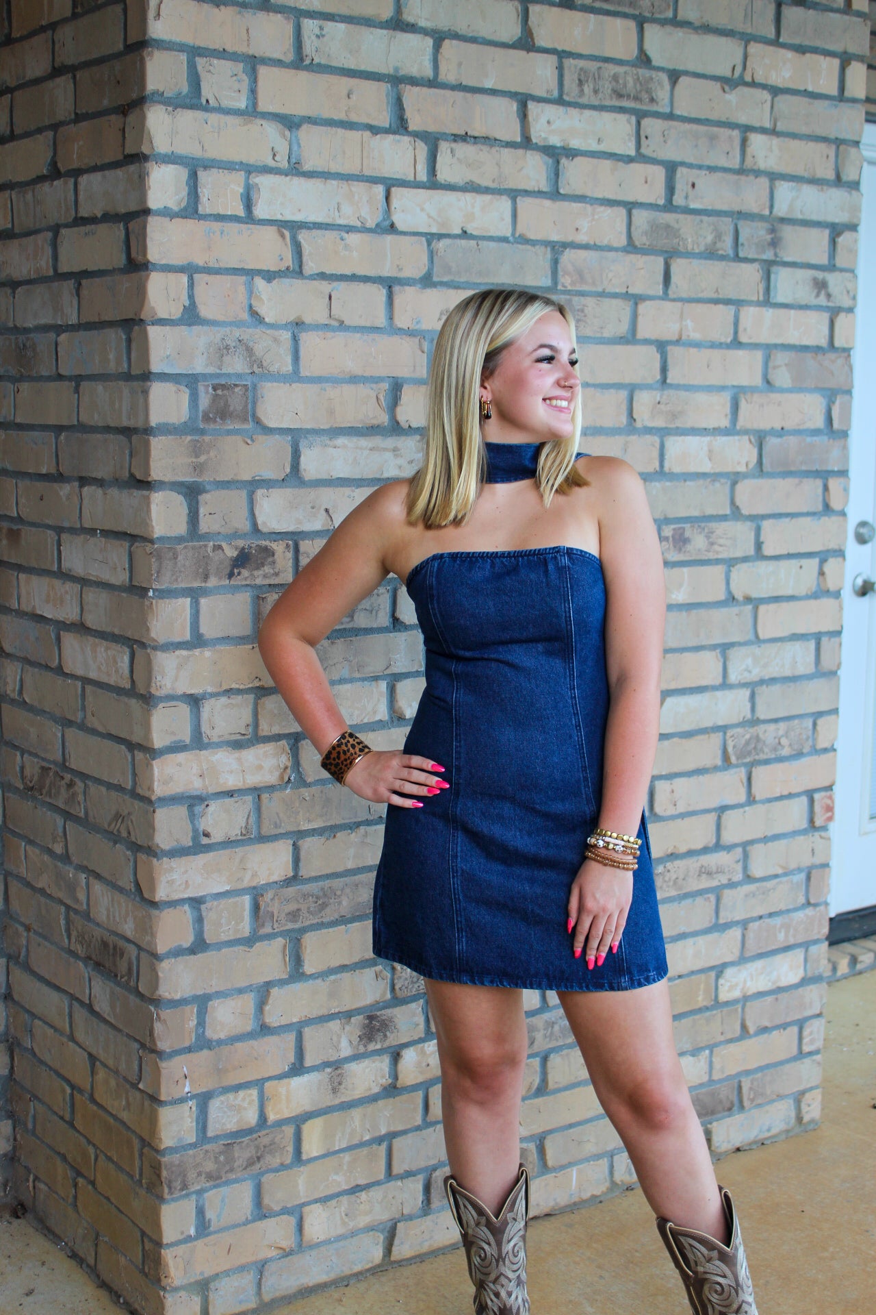 Take Me Away Denim Dress