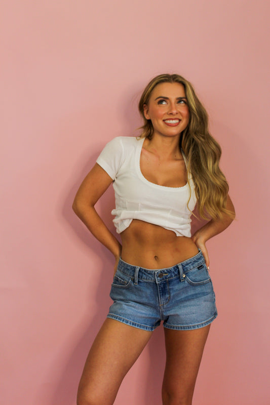 Throwback Denim Shorts