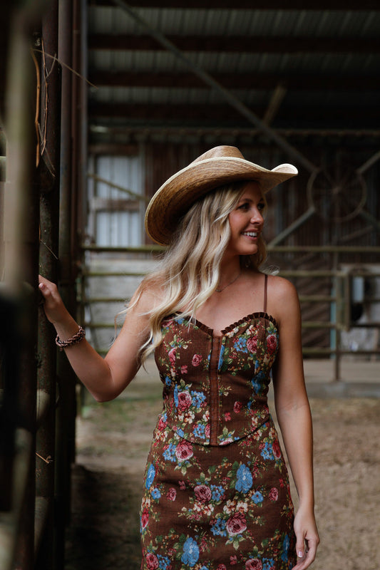 Flowered Fields Corset Top