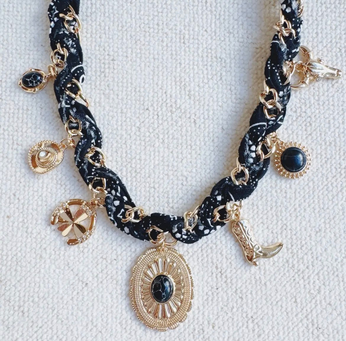 Bandana Charm Necklace