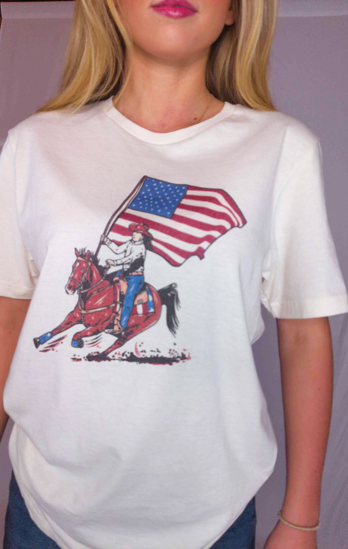 Flag Girl Tee