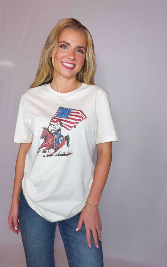 Flag Girl Tee